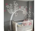 Nursery Tree Wall Decal with Customized Name Frame